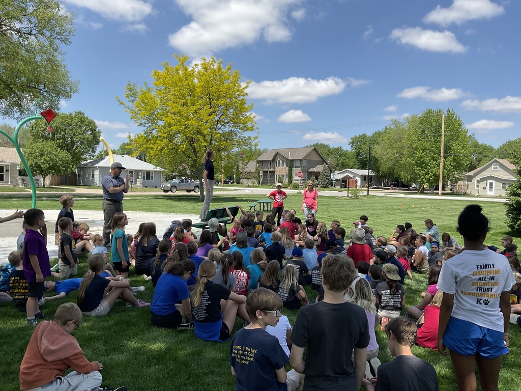 Miss Nikodym giving Eagle Egg instructions